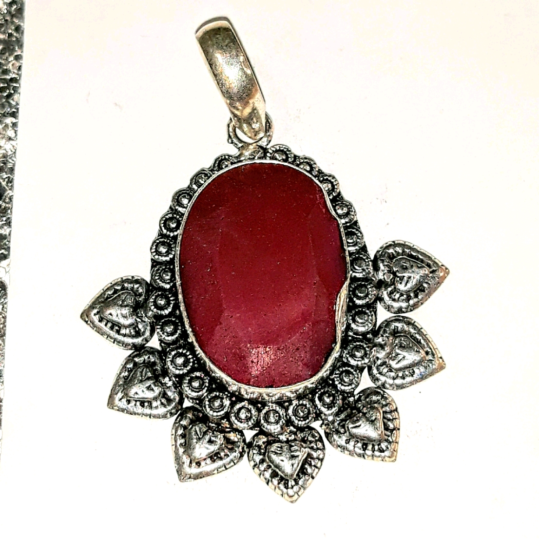Dark Magenta Ruby Pendant